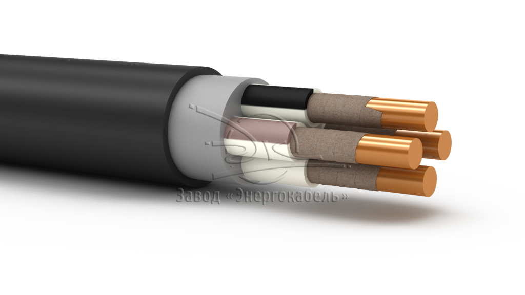 Power cables fire-resisting with plastic insulation flame retardant at group installation in cold-resistant modification with the temperature of cable installation up to -30 degrees below zero
